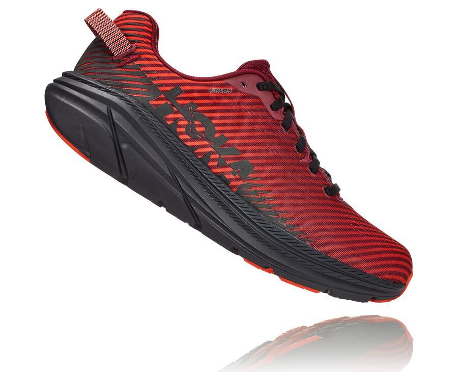 Running Shoes Mens - Hoka One One Rincon 2 - Red - UABVKWQ-37